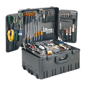 Jensen Tools JTK-3606 Master Field Service Tool Kit, Wheeled Roto Rugged Case, 17-3/4 x 14-1/2 x 12″, 3600 Series